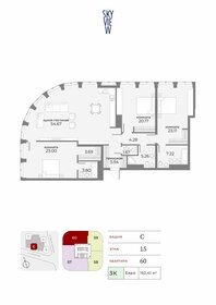 159,8 м², 4-комнатные апартаменты 151 867 904 ₽ - изображение 30