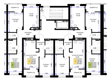 43,2 м², 1-комнатная квартира 4 927 080 ₽ - изображение 17