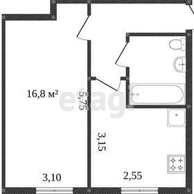 Квартира 30 м², 1-комнатная - изображение 5