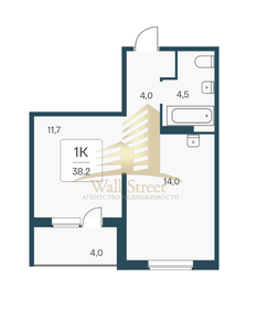 Квартира 38,2 м², 1-комнатная - изображение 1