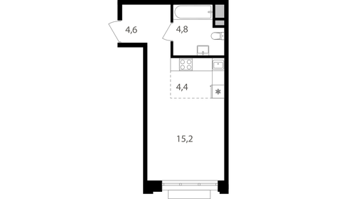 16 м², квартира-студия 6 500 000 ₽ - изображение 104