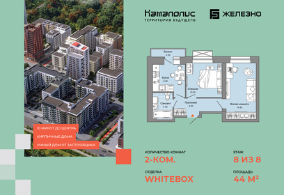 48,8 м², 2-комнатная квартира 7 200 000 ₽ - изображение 28