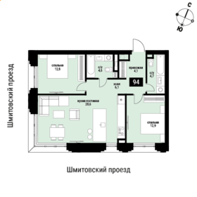 67,2 м², квартира-студия 28 900 000 ₽ - изображение 89