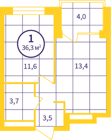 35,2 м², 2-комнатная квартира 2 399 000 ₽ - изображение 80