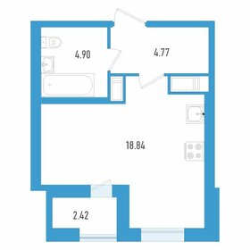 33 м², 1-комнатная квартира 6 200 000 ₽ - изображение 131