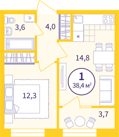 31 м², 1-комнатная квартира 4 090 000 ₽ - изображение 107
