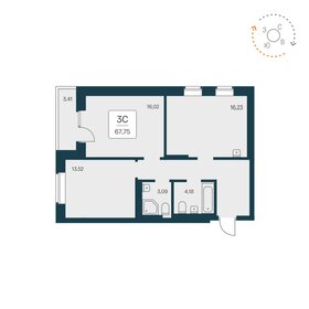 70,6 м², 3-комнатная квартира 12 100 000 ₽ - изображение 20