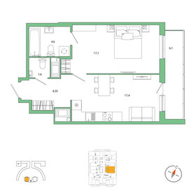 48 м², 1-комнатная квартира 8 700 000 ₽ - изображение 65
