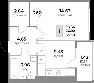 40 м², 1-комнатная квартира 4 350 000 ₽ - изображение 118