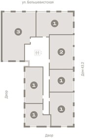 Квартира 54,8 м², 1-комнатная - изображение 2