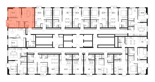 59,8 м², 3-комнатная квартира 8 400 000 ₽ - изображение 88