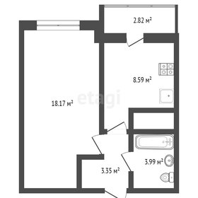 Квартира 34,2 м², 1-комнатная - изображение 1