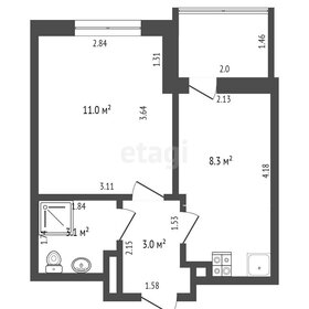 26 м², 1-комнатная квартира 5 300 000 ₽ - изображение 22