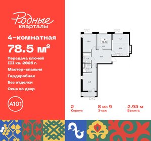 78,5 м², 4-комнатная квартира 13 585 603 ₽ - изображение 6