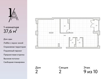 186 м², 3-комнатная квартира 23 980 000 ₽ - изображение 56