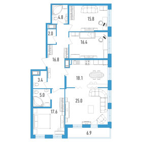 286 м², 6-комнатная квартира 91 000 000 ₽ - изображение 134