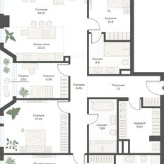 Квартира 155,8 м², 4-комнатная - изображение 2