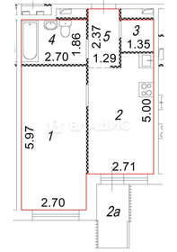 Квартира 38,7 м², 1-комнатная - изображение 1