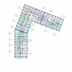 55,3 м², 1-комнатная квартира 19 500 000 ₽ - изображение 105