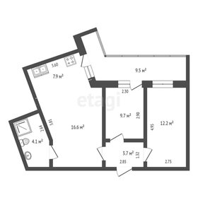 66 м², 2-комнатная квартира 7 400 000 ₽ - изображение 94
