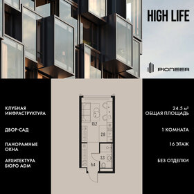 Квартира 24,5 м², 1-комнатная - изображение 1