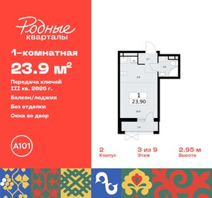 23,9 м², квартира-студия 5 907 308 ₽ - изображение 15