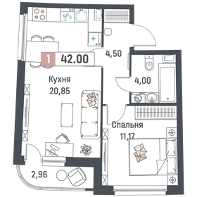 41,8 м², 1-комнатная квартира 7 020 720 ₽ - изображение 8