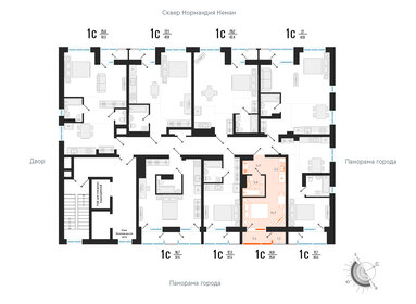 22,6 м², квартира-студия 3 660 000 ₽ - изображение 103