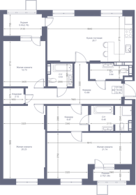 121,1 м², 4-комнатная квартира 22 401 650 ₽ - изображение 112