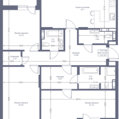 Квартира 121,1 м², 4-комнатная - изображение 3