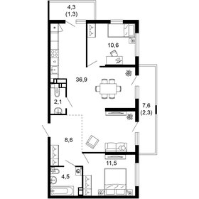 100 м², 3-комнатная квартира 33 000 000 ₽ - изображение 47