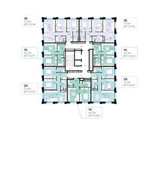 45 м², 2-комнатная квартира 12 490 000 ₽ - изображение 65