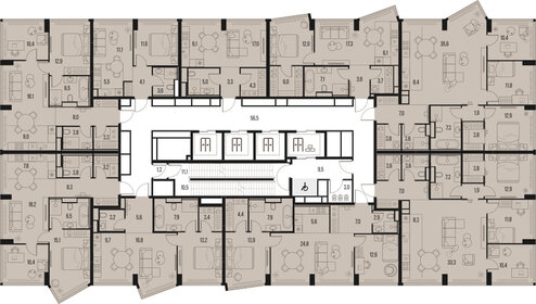 97,4 м², 3-комнатная квартира 46 790 960 ₽ - изображение 15