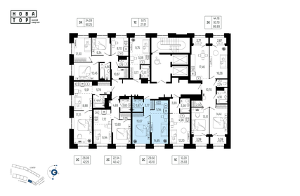 Квартира 43,1 м², 2-комнатная - изображение 2