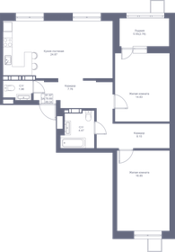 81,7 м², 3-комнатная квартира 15 598 970 ₽ - изображение 48