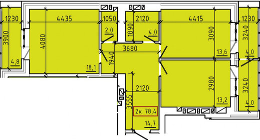 96,5 м², 3-комнатная квартира 8 750 000 ₽ - изображение 66