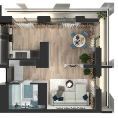 Квартира 38,7 м², 1-комнатная - изображение 4