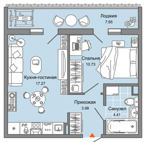 49 м², 2-комнатная квартира 4 056 561 ₽ - изображение 12