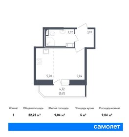 Квартира 22,3 м², студия - изображение 1