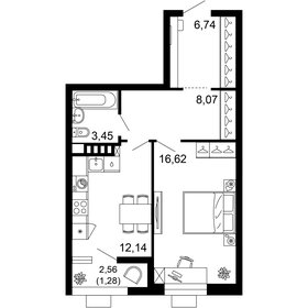 55 м², 1-комнатная квартира 12 190 000 ₽ - изображение 46