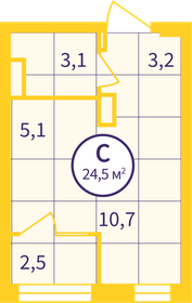 17,7 м², квартира-студия 2 390 000 ₽ - изображение 52