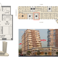 Квартира 34 м², студия - изображение 2