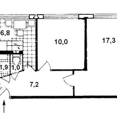 Квартира 44 м², 2-комнатная - изображение 4