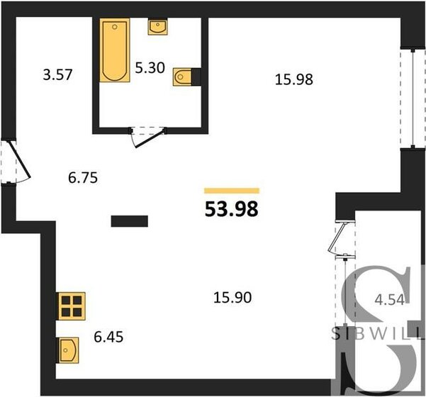 54 м², 2-комнатная квартира 11 600 000 ₽ - изображение 29