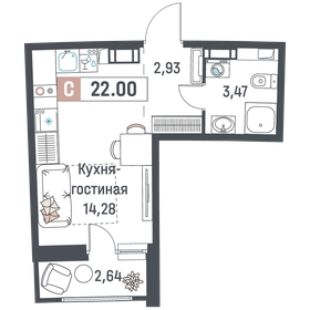 23 м², квартира-студия 3 550 000 ₽ - изображение 89