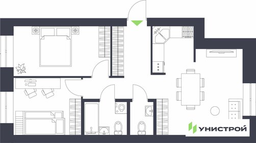 58,3 м², 3-комнатная квартира 2 200 000 ₽ - изображение 33