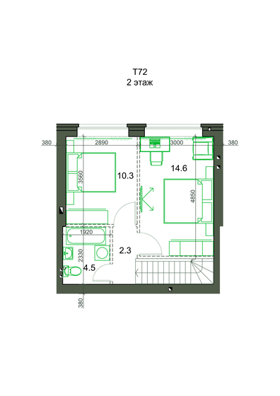 75,3 м², 2-комнатная квартира 6 000 000 ₽ - изображение 81