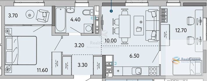 Квартира 55,2 м², 2-комнатная - изображение 1