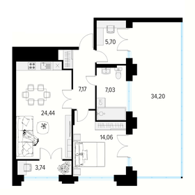 135 м², 4-комнатная квартира 12 000 000 ₽ - изображение 86