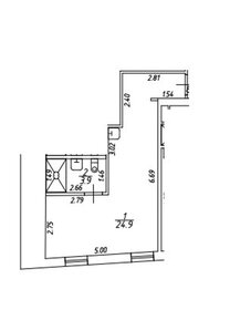 Квартира 28,8 м², студия - изображение 1